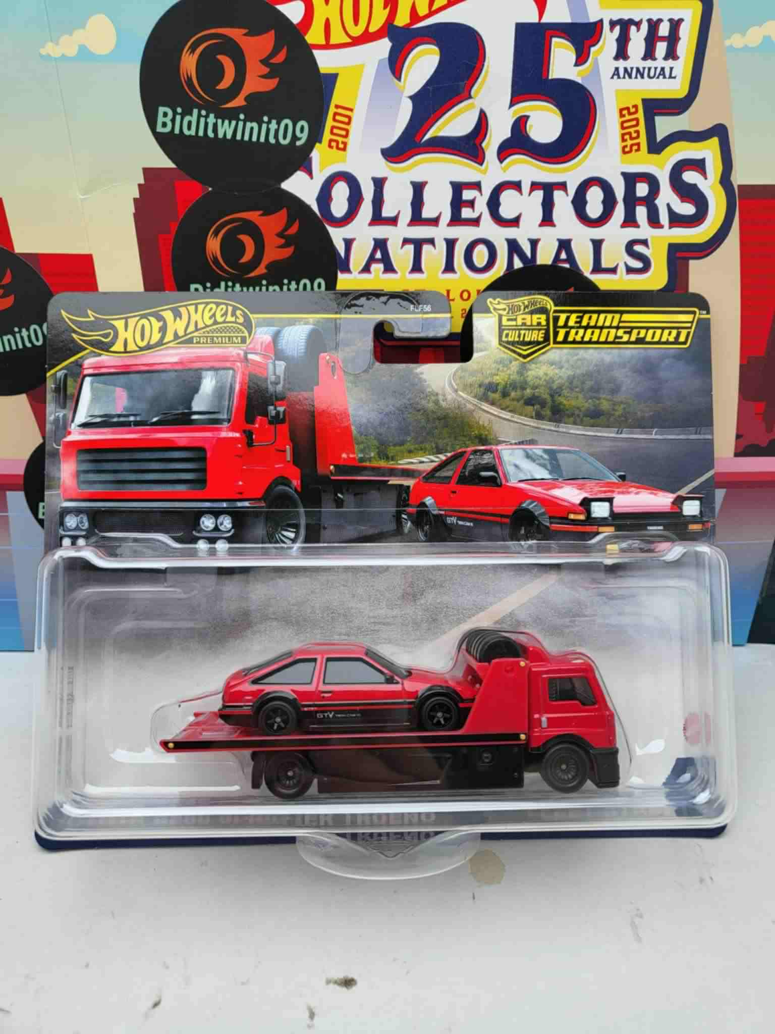 HOT WHEELS 2025 TEAM TRANSPORT CASE H TOYOTA AE86 SPRINTER TRUENO - FLEET STREET