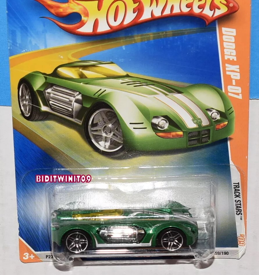 HOT WHEELS 2009 TRACK STARS DODGE XP-07 #05/12 GREEN