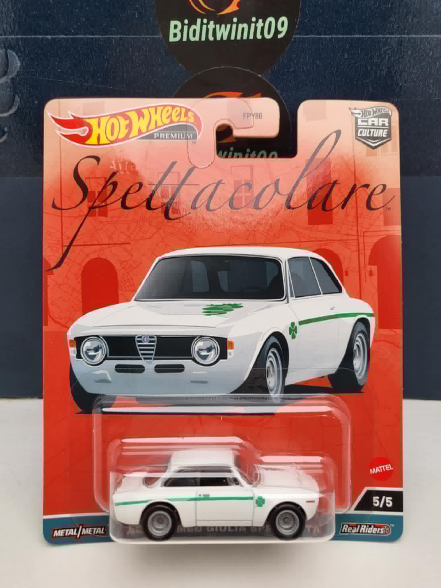 Hot Wheels Premium 2023 Car Culture Spettacolare Alfa Romeo Giulia Sprint Case B