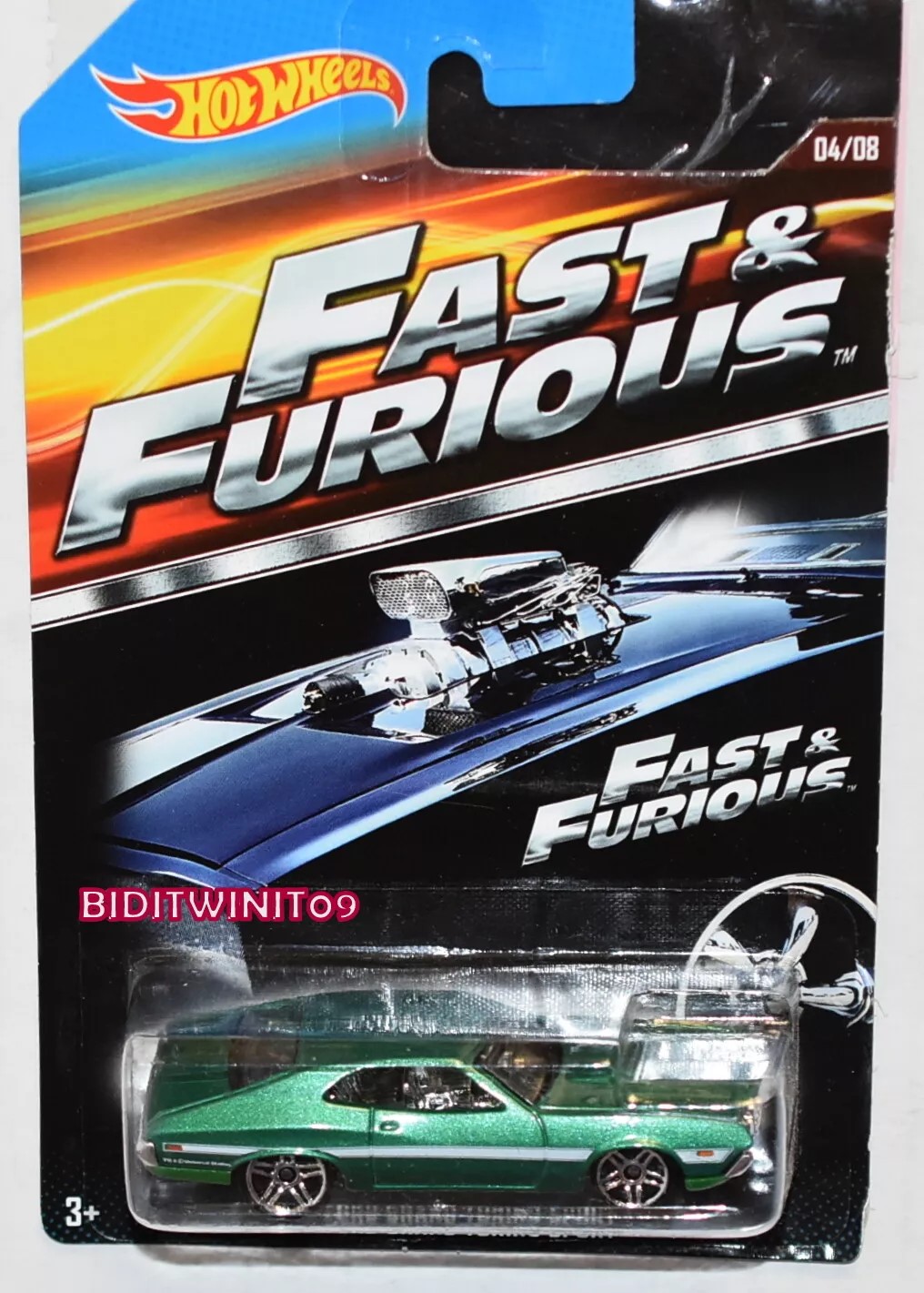 HOT WHEELS 2015 FAST & FURIOUS #04/08 '72 FORD GRAND TORINO SPORT