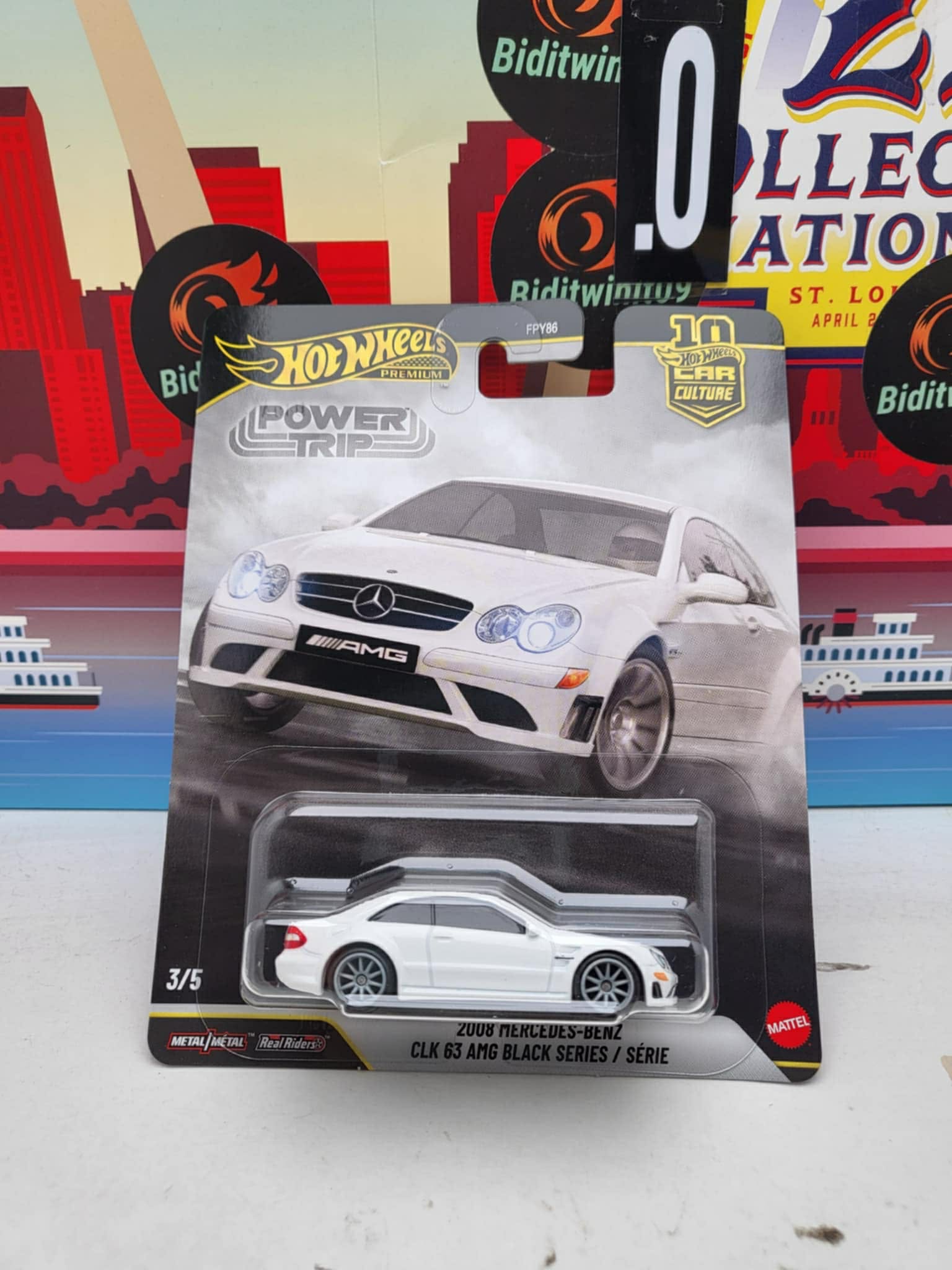 Hot Wheels 2026 Car Culture Power Trip 2008 Mercedes - Benz CLK 63 AMG Black Series