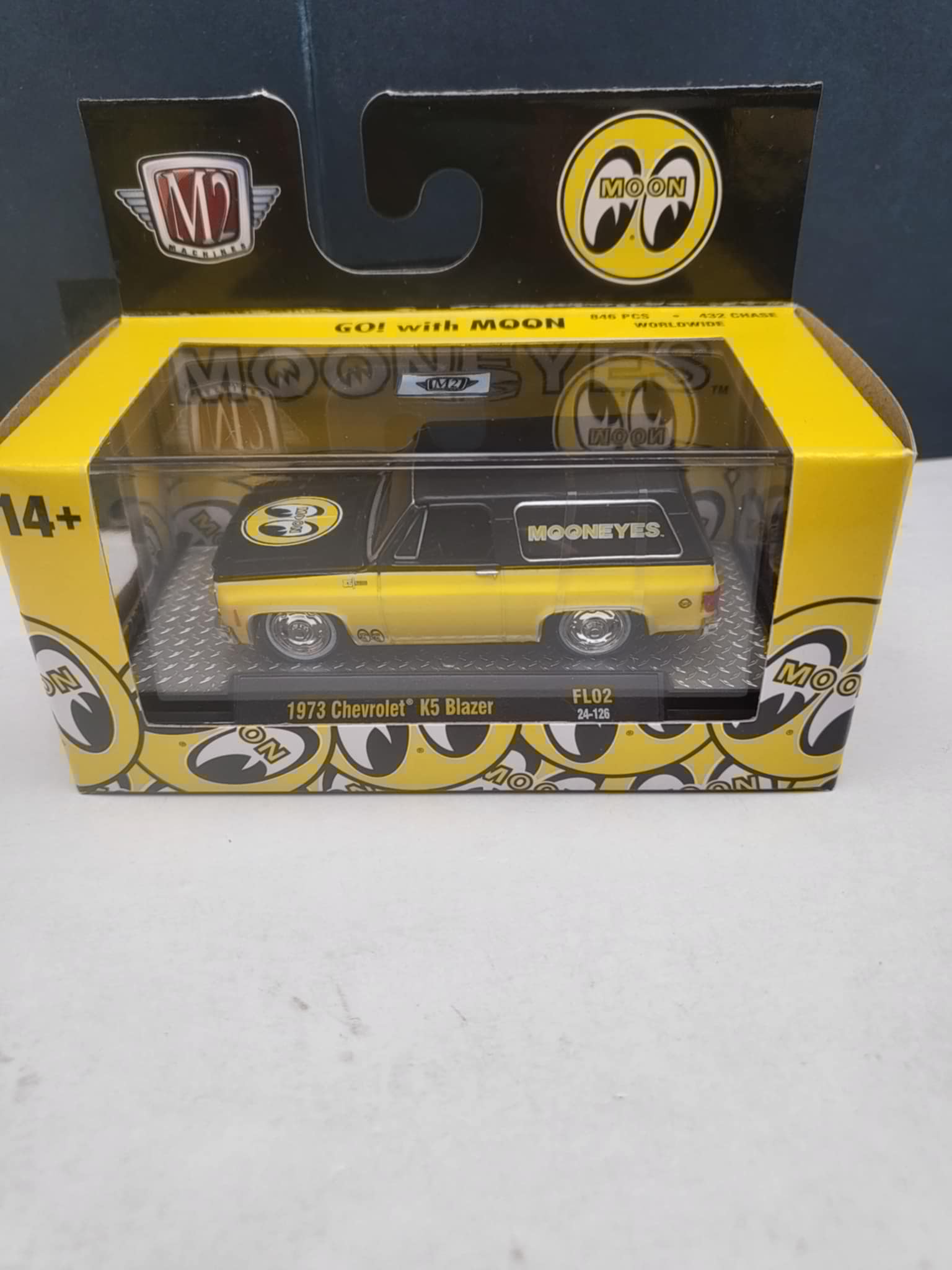 M2 Machines 2024 1:64 SEMA 1973 Chevrolet K-5 Mooneyes - 846 Made