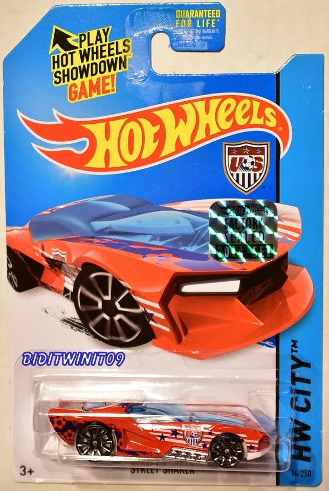 HOT WHEELS 2014 HW CITY STREET SHAKER FACTORY SEALED RED
